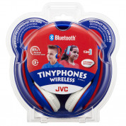 JVC HAKD9BTA Tiny Phones Kids Wireless Bluetooth Headphones (blue-red)  4