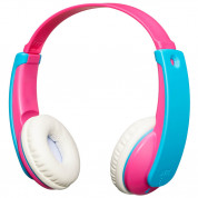 JVC HAKD9BTA Tiny Phones Kids Wireless Bluetooth Headphones (pink-blue) 