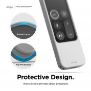 Elago R4 Retro Case - удароустойчив силиконов калъф за Apple TV Siri Remote (сив) 2