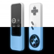 Elago R4 Retro Case - удароустойчив силиконов калъф за Apple TV Siri Remote (бял-фосфор) 1