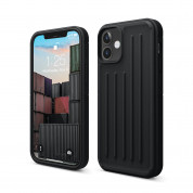 Elago Armor Case - удароустойчив силиконов (TPU) калъф за iPhone 12 mini (черен)