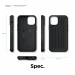 Elago Armor Case - удароустойчив силиконов (TPU) калъф за iPhone 12 mini (черен) 5