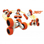 Lexibook RC20 Crosslander Rechargeable Radio Controlled Stunt Car - детска кола с дистанционно управление (бял-оранжев) 2
