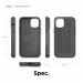 Elago Armor Case - удароустойчив силиконов (TPU) калъф за iPhone 12 mini (сив) 5