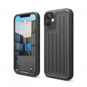 Elago Armor Case - удароустойчив силиконов (TPU) калъф за iPhone 12 mini (сив)