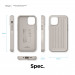 Elago Armor Case - удароустойчив силиконов (TPU) калъф за iPhone 12 mini (бежов) 5