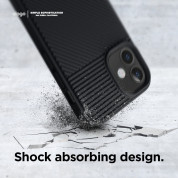 Elago Cushion Case - удароустойчив силиконов (TPU) калъф за iPhone 12 mini (черен) 3