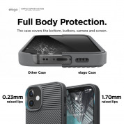 Elago Cushion Case - удароустойчив силиконов (TPU) калъф за iPhone 12 mini (сив) 2