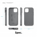 Elago Cushion Case - удароустойчив силиконов (TPU) калъф за iPhone 12 mini (сив) 6