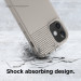 Elago Cushion Case - удароустойчив силиконов (TPU) калъф за iPhone 12 mini (бежов) 4