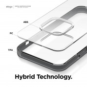 Elago Hybrid Case - хибриден удароустойчив кейс за iPhone 12 mini (черен) 2
