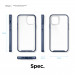 Elago Hybrid Case - хибриден удароустойчив кейс за iPhone 12 mini (тъмносин) 8