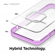 Elago Hybrid Case - хибриден удароустойчив кейс за iPhone 12 mini (лилав) 2