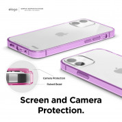 Elago Hybrid Case - хибриден удароустойчив кейс за iPhone 12 mini (лилав) 4