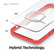 Elago Hybrid Case - хибриден удароустойчив кейс за iPhone 12 mini (червен) 2