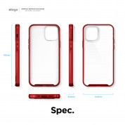 Elago Hybrid Case - хибриден удароустойчив кейс за iPhone 12 mini (червен) 7