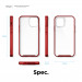 Elago Hybrid Case - хибриден удароустойчив кейс за iPhone 12 mini (червен) 8