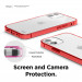 Elago Hybrid Case - хибриден удароустойчив кейс за iPhone 12 mini (червен) 5