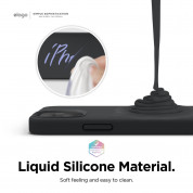 Elago Soft Silicone Case - силиконов (TPU) калъф за iPhone 12 mini (черен) 2
