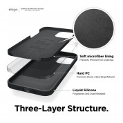 Elago Soft Silicone Case for iPhone 12 mini (black) 3