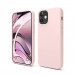 Elago Soft Silicone Case - силиконов (TPU) калъф за iPhone 12 mini (розов) 1