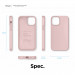 Elago Soft Silicone Case - силиконов (TPU) калъф за iPhone 12 mini (розов) 8