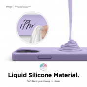 Elago Soft Silicone Case - силиконов (TPU) калъф за iPhone 12 mini (лилав) 2