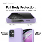 Elago Soft Silicone Case - силиконов (TPU) калъф за iPhone 12 mini (лилав) 4