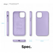 Elago Soft Silicone Case - силиконов (TPU) калъф за iPhone 12 mini (лилав) 7