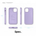 Elago Soft Silicone Case - силиконов (TPU) калъф за iPhone 12 mini (лилав) 8