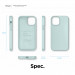 Elago Soft Silicone Case - силиконов (TPU) калъф за iPhone 12 mini (зелен) 8