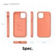 Elago Soft Silicone Case - силиконов (TPU) калъф за iPhone 12 mini (оранжев) 7