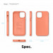Elago Soft Silicone Case - силиконов (TPU) калъф за iPhone 12 mini (оранжев) 8
