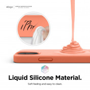 Elago Soft Silicone Case - силиконов (TPU) калъф за iPhone 12 mini (оранжев) 2