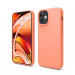 Elago Soft Silicone Case - силиконов (TPU) калъф за iPhone 12 mini (оранжев) 1