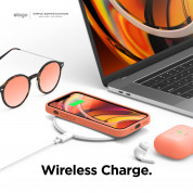 Elago Soft Silicone Case - силиконов (TPU) калъф за iPhone 12 mini (оранжев) 6