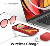 Elago Soft Silicone Case - силиконов (TPU) калъф за iPhone 12 mini (червен) 6