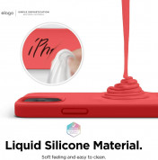 Elago Soft Silicone Case - силиконов (TPU) калъф за iPhone 12 mini (червен) 1
