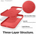 Elago Soft Silicone Case - силиконов (TPU) калъф за iPhone 12 mini (червен) 3