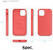 Elago Soft Silicone Case - силиконов (TPU) калъф за iPhone 12 mini (червен) 8