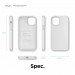 Elago Soft Silicone Case - силиконов (TPU) калъф за iPhone 12 mini (бял) 8