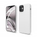 Elago Soft Silicone Case - силиконов (TPU) калъф за iPhone 12 mini (бял) 1