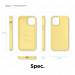 Elago Soft Silicone Case - силиконов (TPU) калъф за iPhone 12 mini (жълт) 8