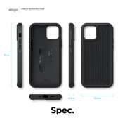 Elago Armor Case - удароустойчив силиконов (TPU) калъф за iPhone 12, iPhone 12 Pro (черен) 4