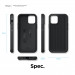 Elago Armor Case - удароустойчив силиконов (TPU) калъф за iPhone 12, iPhone 12 Pro (черен) 5