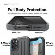 Elago Armor Case - удароустойчив силиконов (TPU) калъф за iPhone 12, iPhone 12 Pro (сив) 2