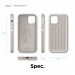 Elago Armor Case - удароустойчив силиконов (TPU) калъф за iPhone 12, iPhone 12 Pro (бежов) 5