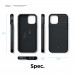 Elago Cushion Case - удароустойчив силиконов (TPU) калъф за iPhone 12, iPhone 12 Pro (черен) 6