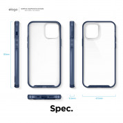 Elago Hybrid Case - хибриден удароустойчив кейс за iPhone 12, iPhone 12 Pro (тъмносин) 7