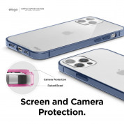 Elago Hybrid Case - хибриден удароустойчив кейс за iPhone 12, iPhone 12 Pro (тъмносин) 4
